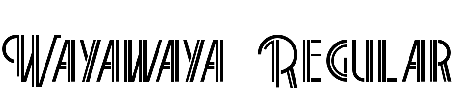 Wayawaya Regular cкачати шрифт безкоштовно